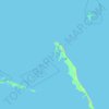 Mapa topográfico Hog Cay, altitud, relieve