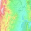 Mapa topográfico Chicoana, altitud, relieve