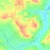 Mapa topográfico Ciminna, altitud, relieve