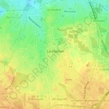 Mapa topográfico 33185, altitud, relieve