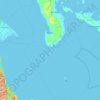 Mapa topográfico Polillo, altitud, relieve