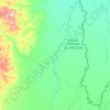 Mapa topográfico Novo Santo Antônio, altitud, relieve