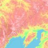 Mapa topográfico Северо-Эвенский муниципальный округ, altitud, relieve