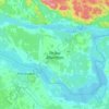 Mapa topográfico Île aux Allumettes, altitud, relieve