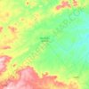 Mapa topográfico São Bento do Una, altitud, relieve