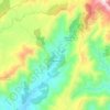 Mapa topográfico Descargamaría, altitud, relieve