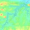 Mapa topográfico Açude São Gonçalo, altitud, relieve