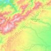 Mapa topográfico caïdat de Ighrem N'Ougdal, altitud, relieve