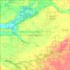 Mapa topográfico Union Township, altitud, relieve