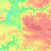 Mapa topográfico Aizenay, altitud, relieve