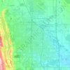 Mapa topográfico Fort Collins, altitud, relieve