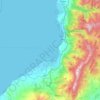 Mapa topográfico Alejandreta, altitud, relieve