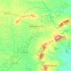 Mapa topográfico Moita Bonita, altitud, relieve