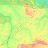 Mapa topográfico Nova Bandeirantes, altitud, relieve