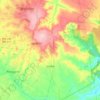 Mapa topográfico Jundiá, altitud, relieve