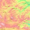 Mapa topográfico 碌曲县, altitud, relieve