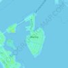 Mapa topográfico Bird Key, altitud, relieve