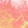 Mapa topográfico Rivière Lepellé, altitud, relieve