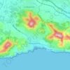 Mapa topográfico 83320, altitud, relieve