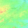 Mapa topográfico Serra Branca, altitud, relieve