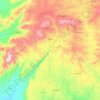 Mapa topográfico Saloá, altitud, relieve