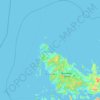 Mapa topográfico Busuanga, altitud, relieve
