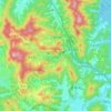 Mapa topográfico Namhansanseong-myeon, altitud, relieve