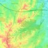 Mapa topográfico Orchard Hills, altitud, relieve