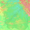 Mapa topográfico Terra Indígena Xikrin do Rio Catete, altitud, relieve