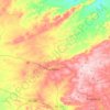 Mapa topográfico Pocinhos, altitud, relieve