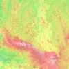 Mapa topográfico Novo Progresso, altitud, relieve