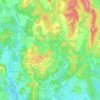 Mapa topográfico Assas, altitud, relieve