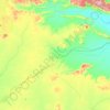 Mapa topográfico Mingela, altitud, relieve