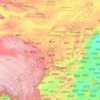 Mapa topográfico 黄河, altitud, relieve