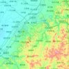 Mapa topográfico 辽阳县, altitud, relieve