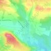 Mapa topográfico Villegailhenc, altitud, relieve