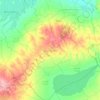 Mapa topográfico Chorbane, altitud, relieve