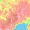 Mapa topográfico Омсукчанский городской округ, altitud, relieve