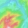 Mapa topográfico La Vernaz, altitud, relieve