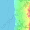 Mapa topográfico Porto Covo, altitud, relieve