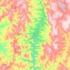 Mapa topográfico Represa da UHE Serra do Facão, altitud, relieve