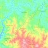 Mapa topográfico Alto Alegre, altitud, relieve