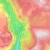 Mapa topográfico Courmes, altitud, relieve