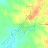 Mapa topográfico Conchillas, altitud, relieve