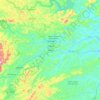 Mapa topográfico Catende, altitud, relieve