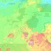 Mapa topográfico Río Caroní, altitud, relieve