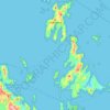 Mapa topográfico Whitsunday Islands National Park, altitud, relieve