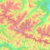 Mapa topográfico Кабардино-Балкарский высокогорный заповедник, altitud, relieve