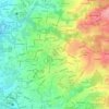 Mapa topográfico Sabanilla, altitud, relieve