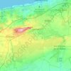 Mapa topográfico Caimito, altitud, relieve